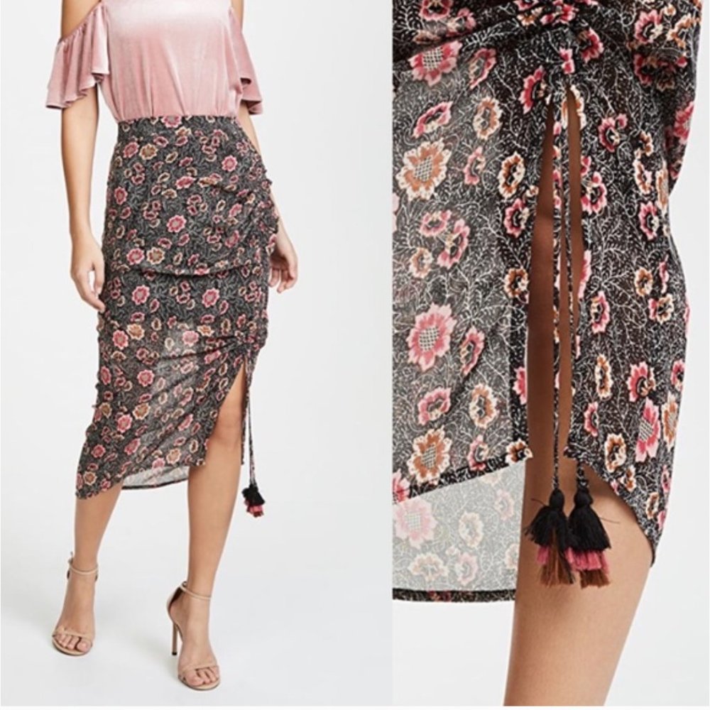 REBECCA MINKOFF ✨NWT✨ Floral Ruched Romy Skirt